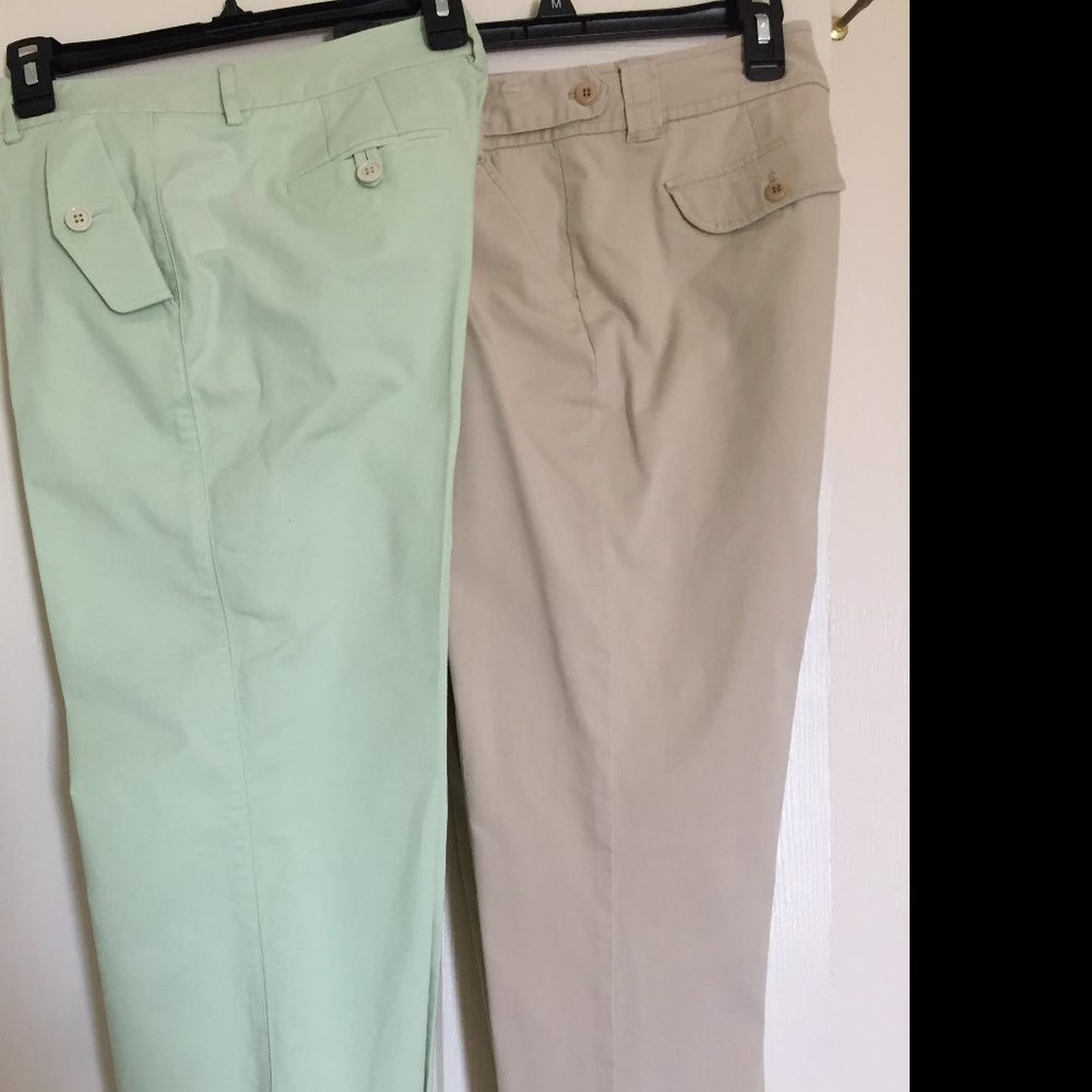 Talbots stretch crop pants and pants lot of 2 Size 4&6